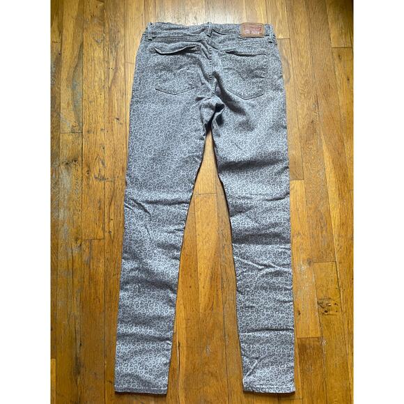 LEVI'S 710 SUPER SKINNY JEANS-GRAY ANIMAL PRINT SIZE 28-GREAT CONDITION! - Picture 6 of 6